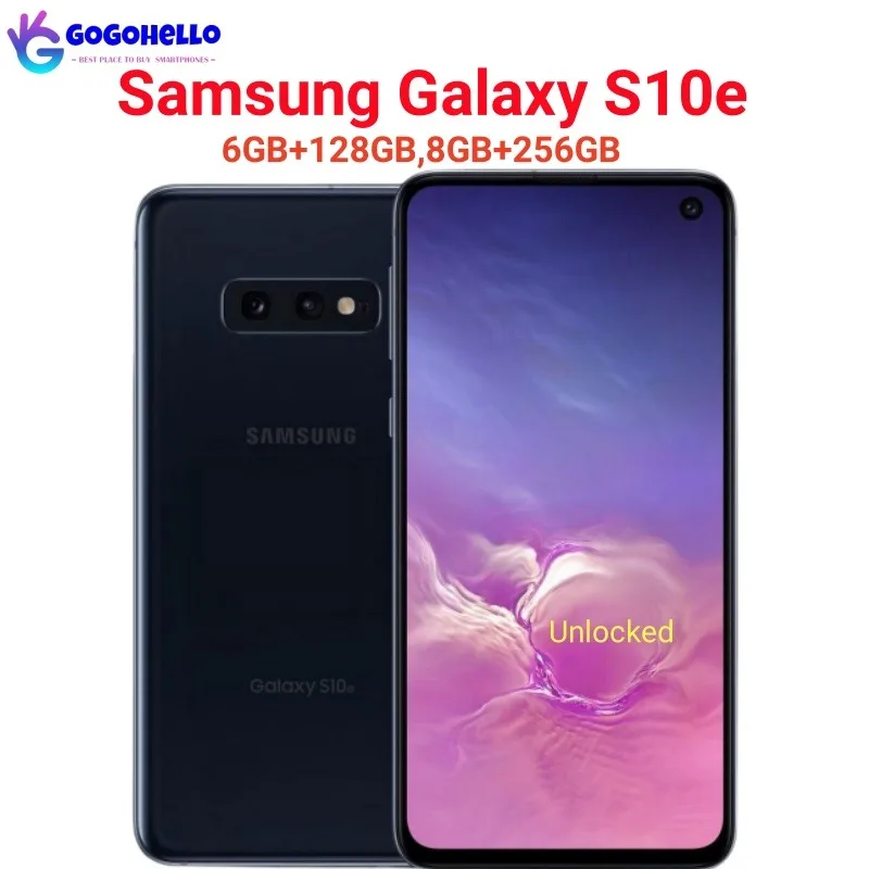 

Original Samsung Galaxy S10e G970U1 5.8" 1 SIM 6/8GB 128/256GB ROM Snapdragon Octa Core NFC Unlocked 4G LTE Android Cell Phone