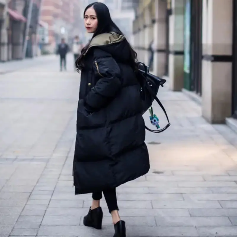 Women Parka Autumn Winter Jacket Warm Thick Long Cotton Coats Black Loose Oversize Hooded Coat Female Oversize Outerwear 2023
Women Parka Autumn Winter Jacket Warm Thick Long Cotton Coats Black Loose Oversize Hooded Coat Female Oversize Outerwear 2023
