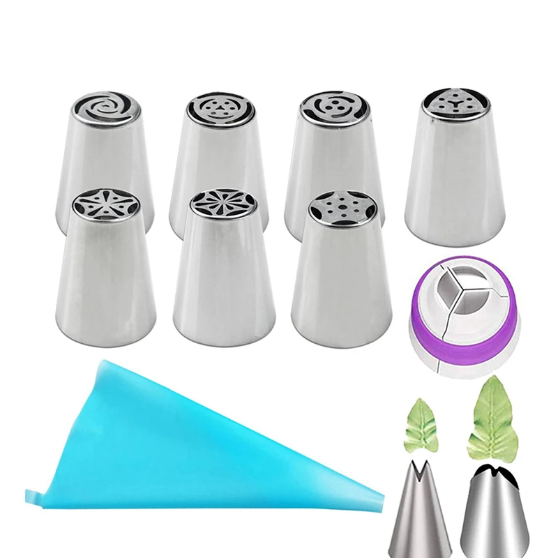 7/11Pcs/Set Russian Tulip Icing Piping Nozzles Stainless Steel Flower Cream Pastry Tips Nozzles Cake Decorating Tools
7/11Pcs/Set Russian Tulip Icing Piping Nozzles Stainless Steel Flower Cream Pastry Tips Nozzles Cake Decorating Tools