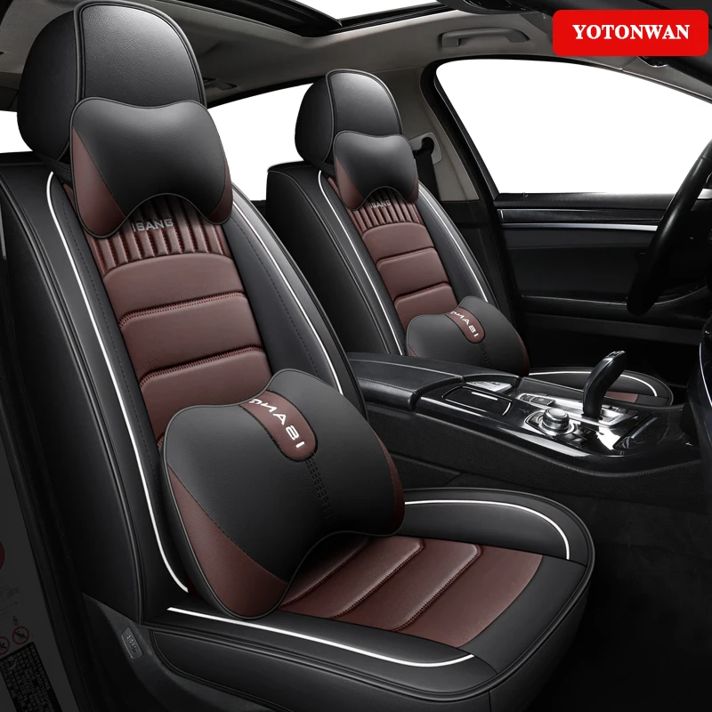 

Универсальный кожаный чехол для автомобильного сиденья YOTONWAN с полным покрытием для Opel X Ampera MOKKA GT дорожные ковры U автомобильные аксессуары протектор