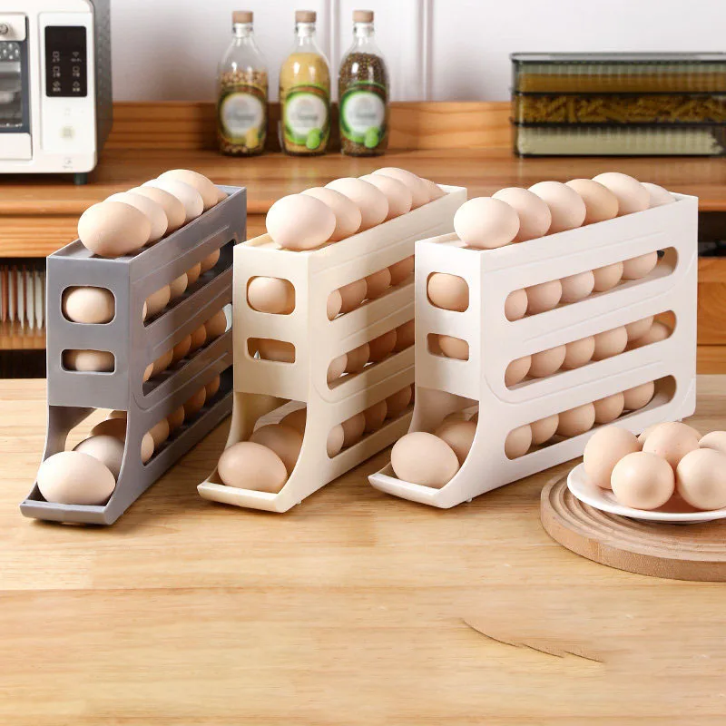 Egg storage box multi-layer automatic sliding refrigerator side door egg dedicated rack super space saving sorting tool
Egg storage box multi-layer automatic sliding refrigerator side door egg dedicated rack super space saving sorting tool