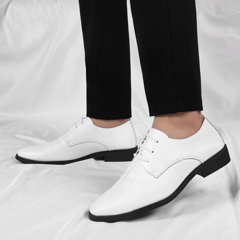 Fashion Business White Men Shoes Formal Dress Shoes Mens Oxfords Footwear High Quality Leather Shoes For Men Zapatos Hombre
Fashion Business White Men Shoes Formal Dress Shoes Mens Oxfords Footwear High Quality Leather Shoes For Men Zapatos Hombre