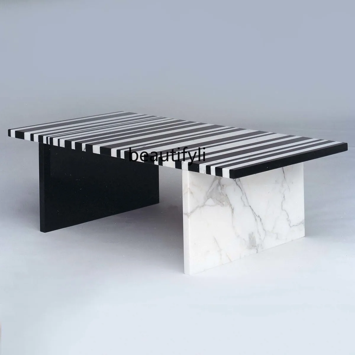 zqCoffee Table Modern Minimalist Nordic Marble Tea Table Black and White Zebra Mixed Color Stripe Living Room Tea Table
zqCoffee Table Modern Minimalist Nordic Marble Tea Table Black and White Zebra Mixed Color Stripe Living Room Tea Table