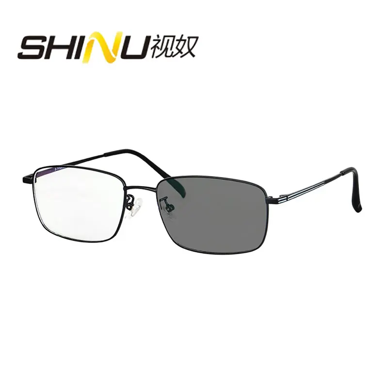 

Titanium Glasses Frame Men Photochromic Multifocal Reading Glasses Presbyopic Glasses Man Titanium Eyeglasses Photochromic Lens