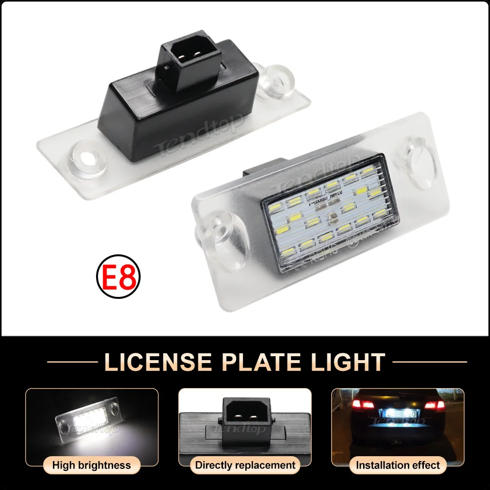 

2Pcs LED License Number Plate Light Lamps for Audi A3 A4 B5 96-01 S5 B5 S3/Sportback 97-03 A4/S4 Avant A4/S4 Avant 95-99