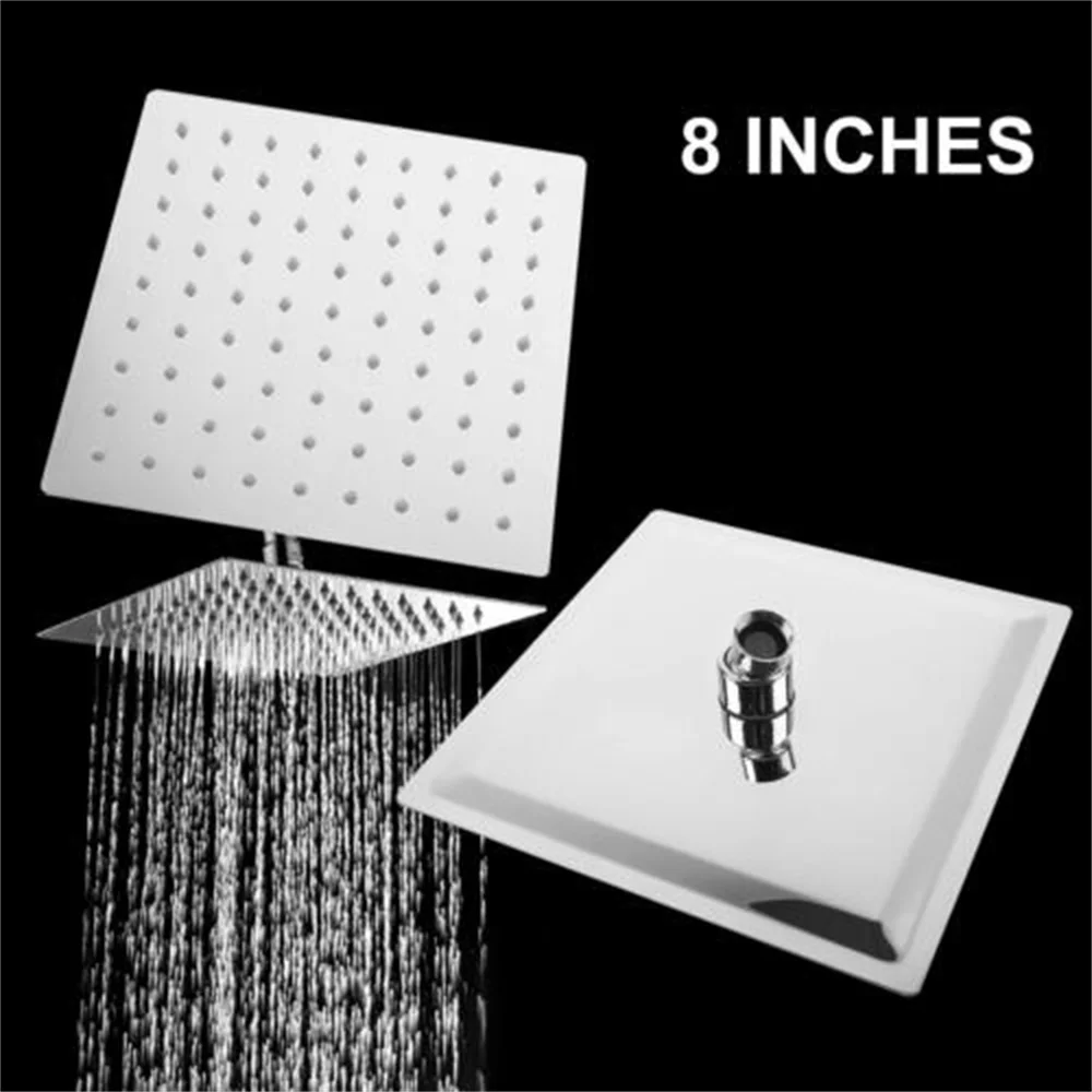 1Pcs Large Flat Square Shower Head 8'' Bath Waterfall Rainfall High Pressure spray Nozzle Shower Head Bathroom Accessories
1Pcs Large Flat Square Shower Head 8'' Bath Waterfall Rainfall High Pressure spray Nozzle Shower Head Bathroom Accessories