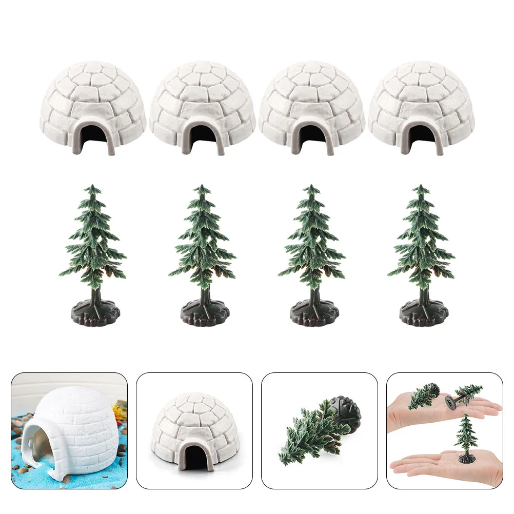 Igloo Model Mini Christmas Trees Ice House Craft Lifelike Models Statue Bedromroom Decorations Xmas Plastic Picture Ornament
Igloo Model Mini Christmas Trees Ice House Craft Lifelike Models Statue Bedromroom Decorations Xmas Plastic Picture Ornament