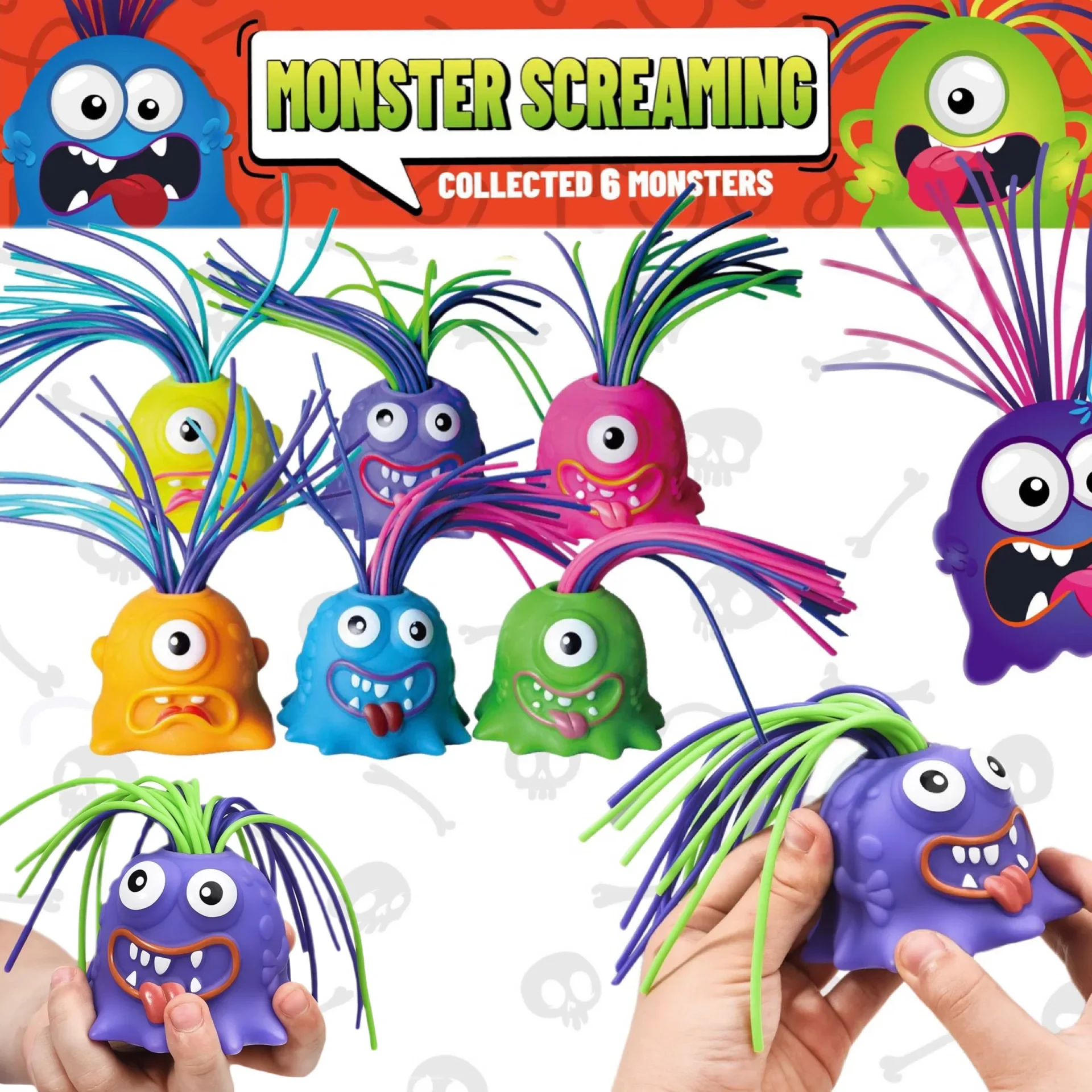 New Screaming Monster Pull Its Hair Stress Fidgets Relief and Anti Anxiety Toys,Squishy Toys
New Screaming Monster Pull Its Hair Stress Fidgets Relief and Anti Anxiety Toys,Squishy Toys