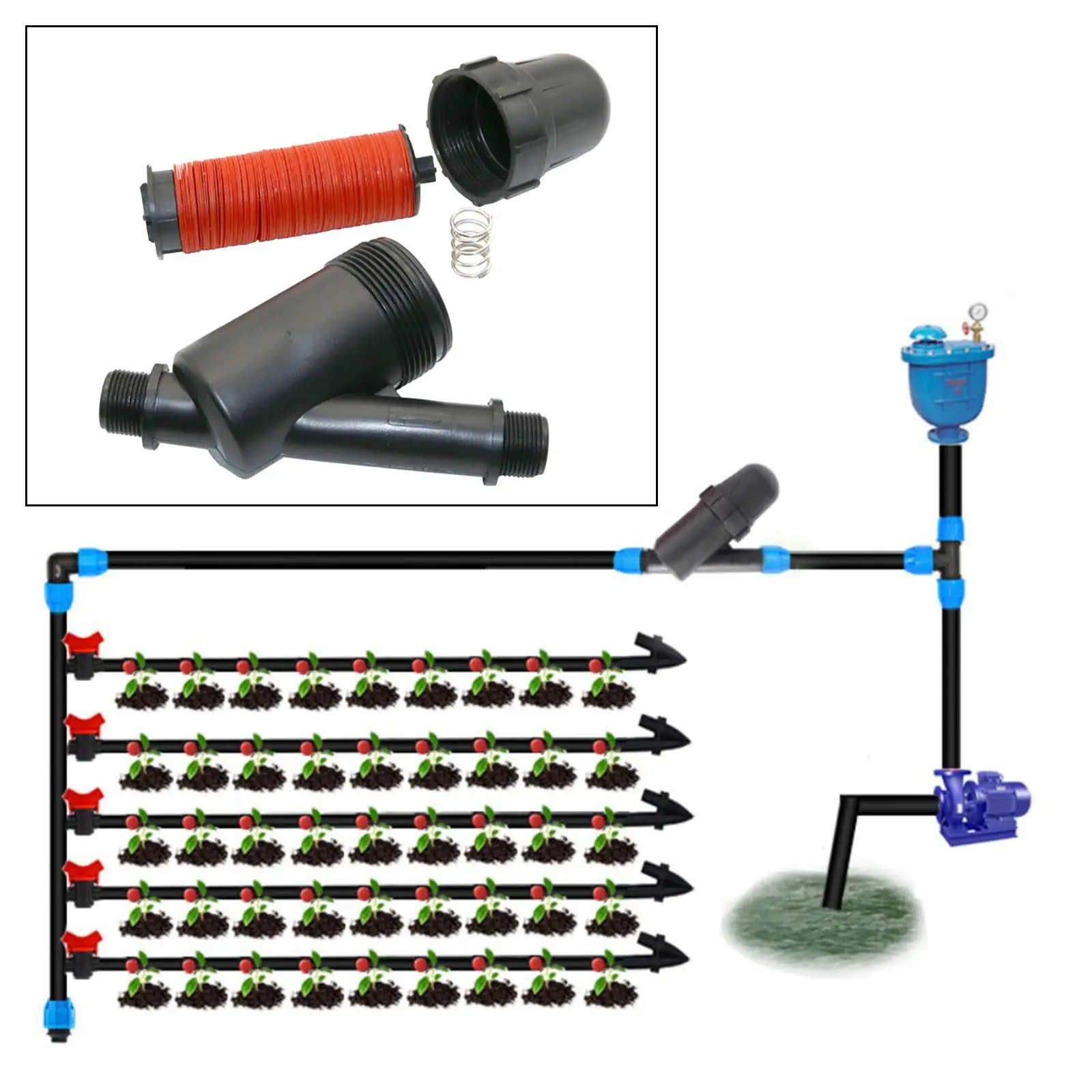 Replacement Screen Irrigation Filter Garden Irrigation Systems Filter for Greenhouse Irrigation
Replacement Screen Irrigation Filter Garden Irrigation Systems Filter for Greenhouse Irrigation
