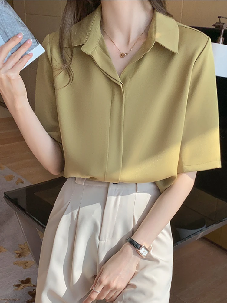 Shirts and Blouses Elegant Youth Woman Short Sleeve Novelty 2023 Spring Summer Korean Stylish Loose Fit Female White Shirt
Shirts and Blouses Elegant Youth Woman Short Sleeve Novelty 2023 Spring Summer Korean Stylish Loose Fit Female White Shirt