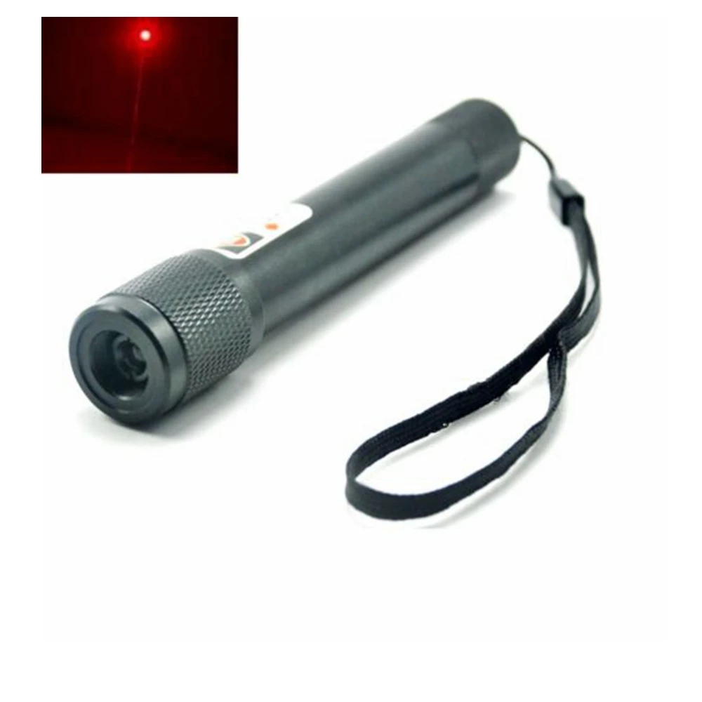 

Focusable Powerful 650 nm Red Laser Pointer Torch Type Handheld Dot Pen 650T-200