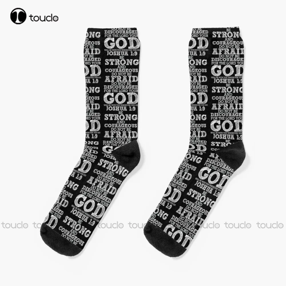 Joshua 1:9 Socks Womens White Socks Christmas Gift Unisex Adult Teen Youth Socks Custom 360° Digital Print Women Men Funny Sock
Joshua 1:9 Socks Womens White Socks Christmas Gift Unisex Adult Teen Youth Socks Custom 360° Digital Print Women Men Funny Sock