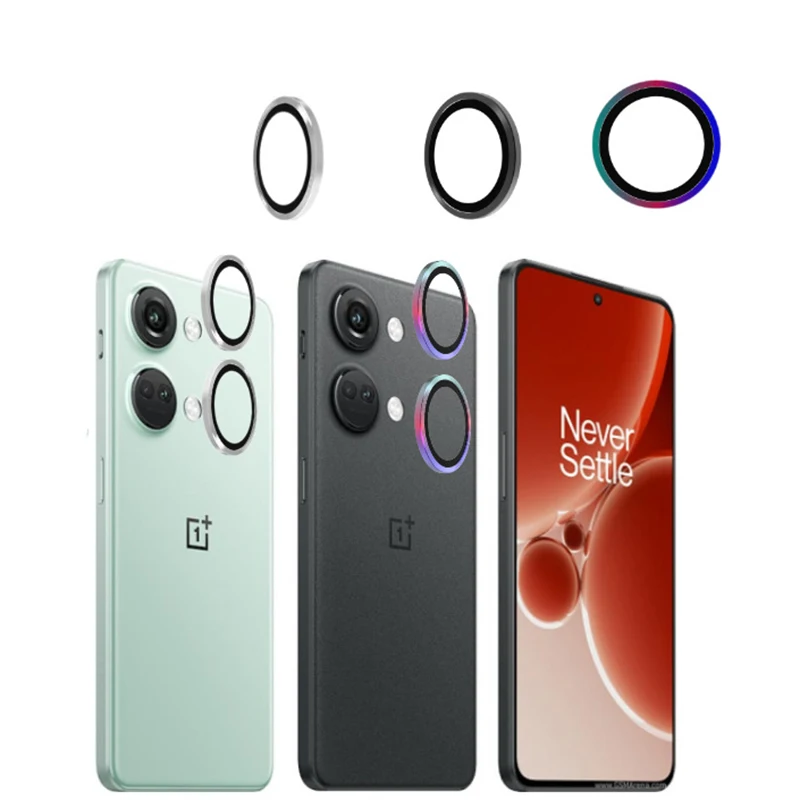

Rear Camera Lens Protectors for OnePlus Nord 3 CE3 Back Metal Ring Glass for One Plus 1+ Nord3 CE 3 Protective Cover Case