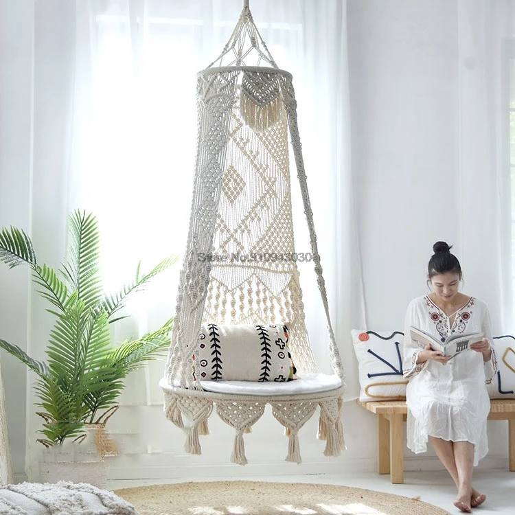 Hand-woven Hanging Chair Basket Balcony Swing Chair Home Garden Home Decoration Hanging Support 200kg
Hand-woven Hanging Chair Basket Balcony Swing Chair Home Garden Home Decoration Hanging Support 200kg