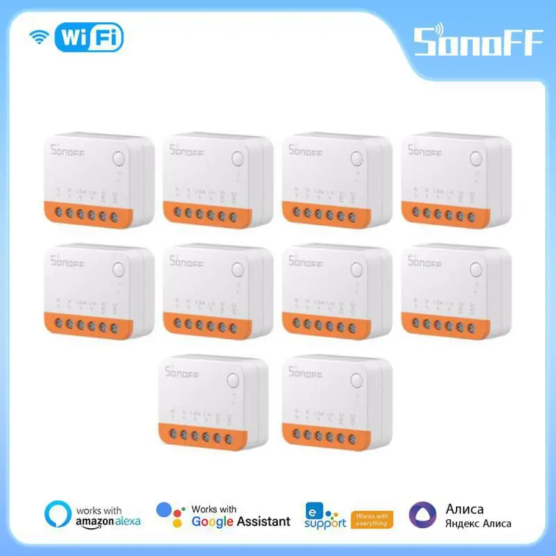 SONOFF MINIR4 Smart Switch WiFi 10A 2-Way Control Mini Extreme Smart Home Relay Support R5 S-MATE Voice Alexa Alice Google Home
SONOFF MINIR4 Smart Switch WiFi 10A 2-Way Control Mini Extreme Smart Home Relay Support R5 S-MATE Voice Alexa Alice Google Home