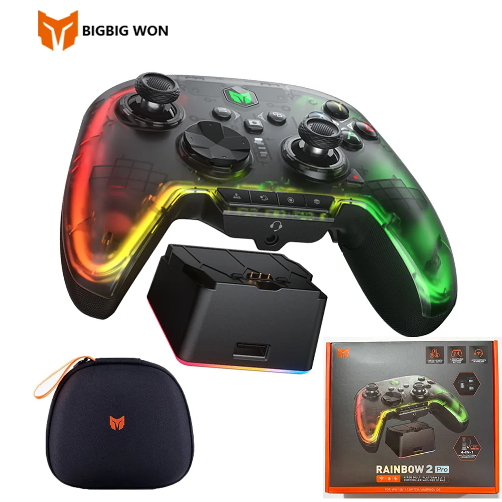 

BIGBIG WON Rainbow2 Pro Elite Gaming Controller BT Wireless Bluetooth Gamepad For PC/Nintendo Switch/ANDROID/IOS Mobile Phone