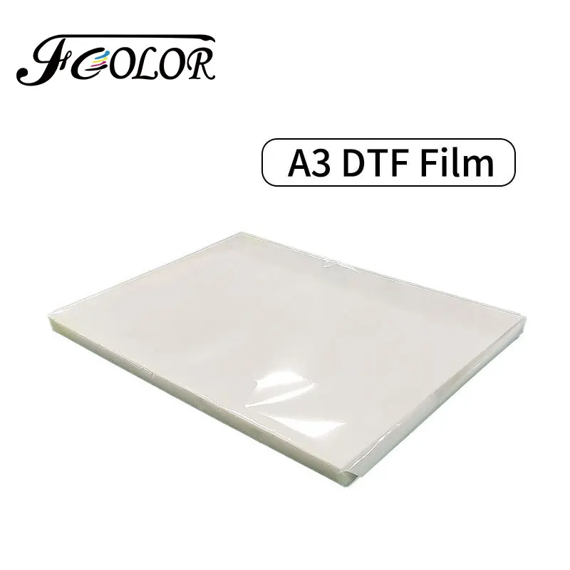 

FCOLOR 50/100 Sheets Double Side Matte A3 DTF Film Direct Transfer Film For Epson DTF Printer Heat Transfer DTF PET Film