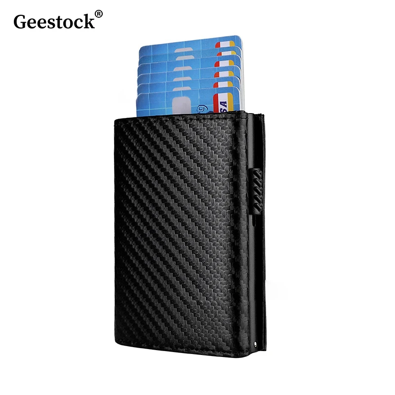 Geestock Rfid Blocking Credit Card Holder Men Leather Microfiber Magnetic Closure Pop Up Wallet Multi-function Card Coin Pocket
Geestock Rfid Blocking Credit Card Holder Men Leather Microfiber Magnetic Closure Pop Up Wallet Multi-function Card Coin Pocket