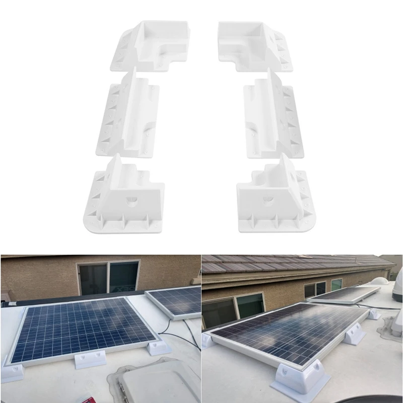 6PCS ABS Solar Panel Bracket Kit Caravan Motorhome RV Boat Vehicle Roof Mount Solar Board Corner Side Mounting Bracket
6PCS ABS Solar Panel Bracket Kit Caravan Motorhome RV Boat Vehicle Roof Mount Solar Board Corner Side Mounting Bracket
