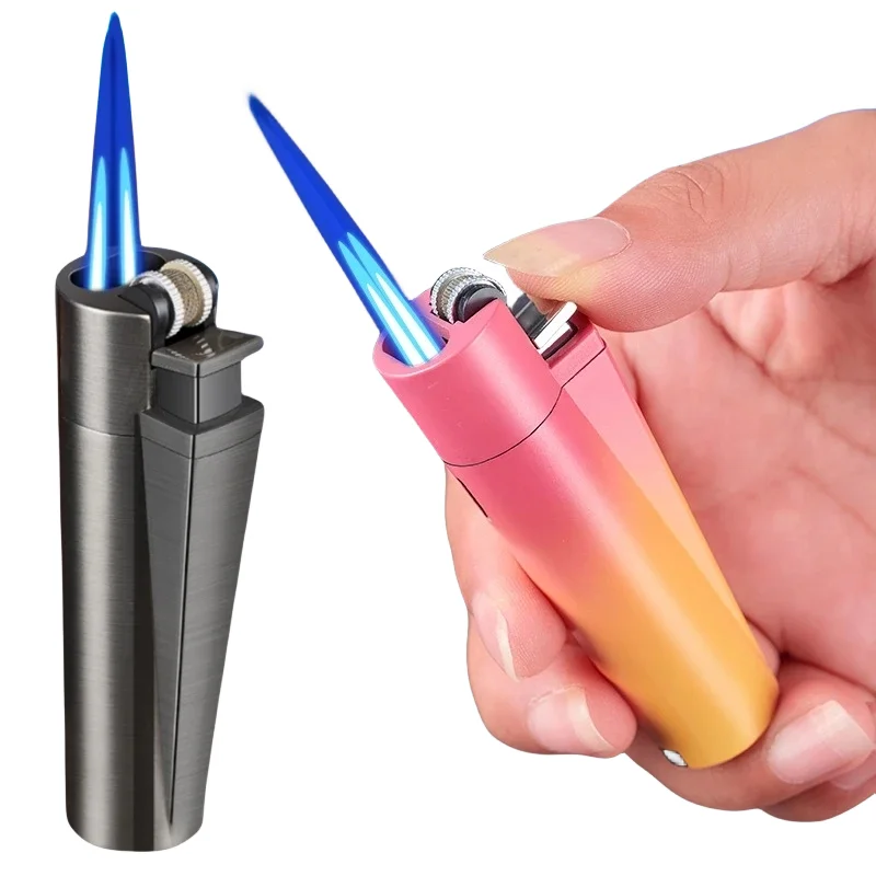 New Metal Windproof Double Flame Lighter Mini Grinding Wheel Torch Butane Gas Lighter Smoking Accessories Lighter Gift
New Metal Windproof Double Flame Lighter Mini Grinding Wheel Torch Butane Gas Lighter Smoking Accessories Lighter Gift