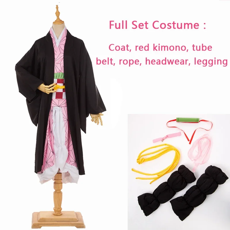 Anime Kamado Nezuko Cosplay Kimono Full Set Uniform Wig Halloween Party Adult Woman Cosplay Costume
Anime Kamado Nezuko Cosplay Kimono Full Set Uniform Wig Halloween Party Adult Woman Cosplay Costume