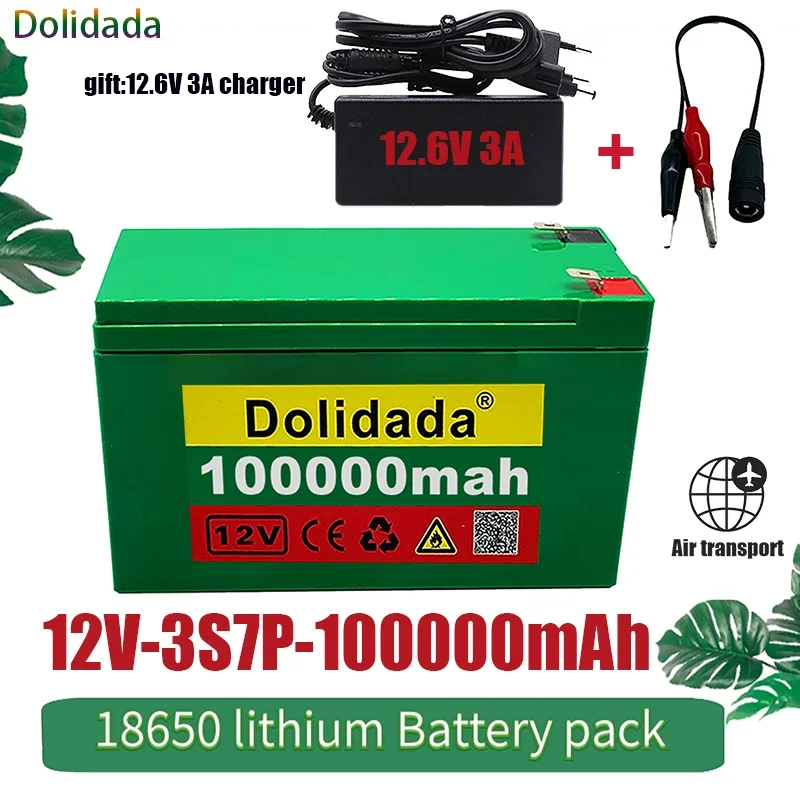 12V100000mAh 3S7P 18650Lithium Battery Pack+12.6V3A Charger Built-in 100Ah High Current BMS Used for Citycoco Motorized Scooter
12V100000mAh 3S7P 18650Lithium Battery Pack+12.6V3A Charger Built-in 100Ah High Current BMS Used for Citycoco Motorized Scooter