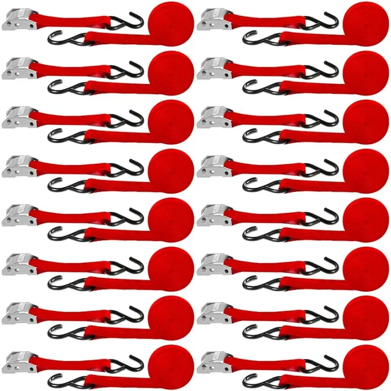 1'' x 15 ft Tie Downs with S Hook Cargo Strap for Motorcycle, Kayak, Car, Truck, Boat Moving, Securing Cargo (Red)
1'' x 15 ft Tie Downs with S Hook Cargo Strap for Motorcycle, Kayak, Car, Truck, Boat Moving, Securing Cargo (Red)