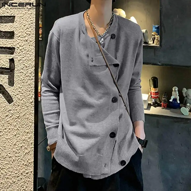 2023 Men Cardigan Solid Color Knitted Loose O-neck Long Sleeve Casual Men Clothing Streetwear Fashion Male Kimono S-5XL INCERUN 
2023 Men Cardigan Solid Color Knitted Loose O-neck Long Sleeve Casual Men Clothing Streetwear Fashion Male Kimono S-5XL INCERUN
