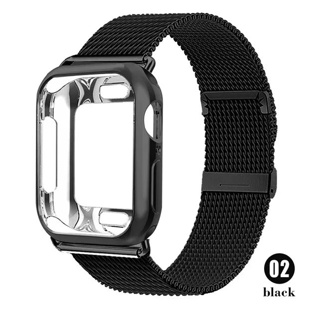 Case+strap for Apple watch band 41mm 45mm 44/40mm 42/38mm Metal belt Milanese Loop bracelet band for iWatch series 7 6 SE 54321
Case+strap for Apple watch band 41mm 45mm 44/40mm 42/38mm Metal belt Milanese Loop bracelet band for iWatch series 7 6 SE 54321