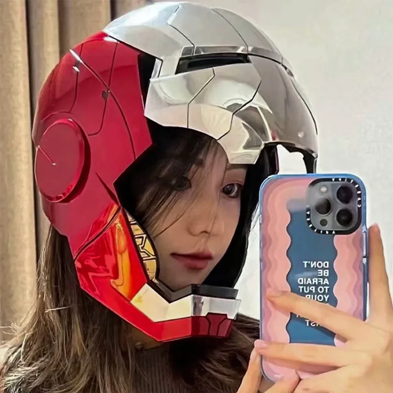 Electric Helmet 1:1 Marvel Anime Iron Man Mk5 Opening And Closing Chinese English Bilingual Remote Control High-tech Toys Gift
Electric Helmet 1:1 Marvel Anime Iron Man Mk5 Opening And Closing Chinese English Bilingual Remote Control High-tech Toys Gift