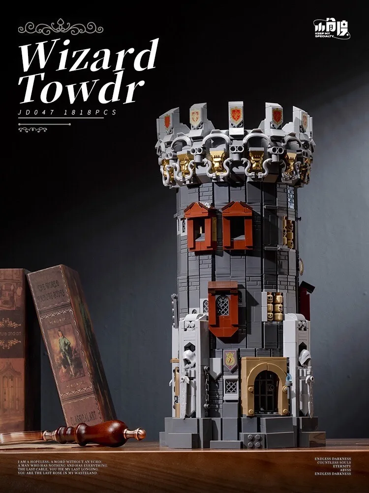 1818PCS MOC Middle Ages Wizard Tower Model Building Blocks Magic World Stone Pagoda Architecture Model Ideas Toy Gift For Kid 1818PCS MOC Middle Ages Wizard Tower Model Building Blocks Magic World Stone Pagoda Architecture Model Ideas Toy Gift For Kid