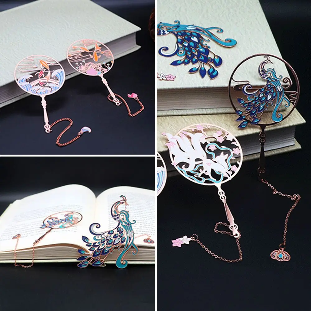 Chinese Style School Office Supplies Koi Pendant Tassel Metal Group Fan Shape Pagination Mark Brass Bookmark Book Clip
Chinese Style School Office Supplies Koi Pendant Tassel Metal Group Fan Shape Pagination Mark Brass Bookmark Book Clip