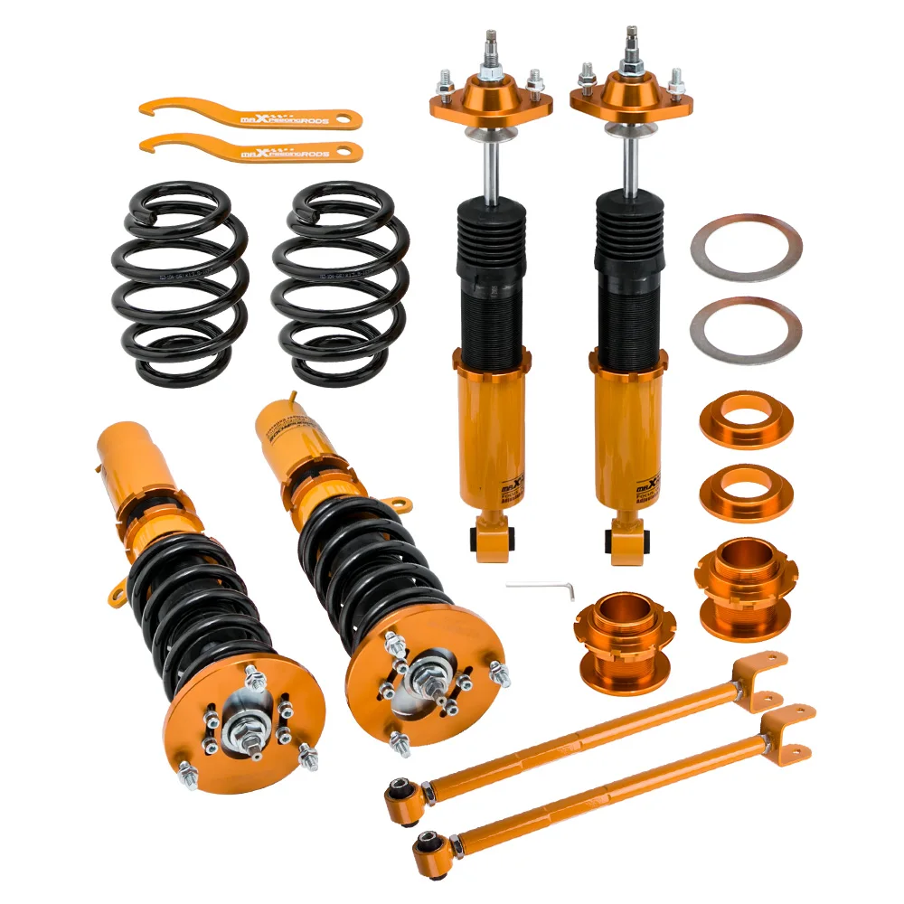 Coilover shock absorber strut + control arms kits for BMW E46 320i 323i / 325i Coilover Shock Suspension
Coilover shock absorber strut + control arms kits for BMW E46 320i 323i / 325i Coilover Shock Suspension