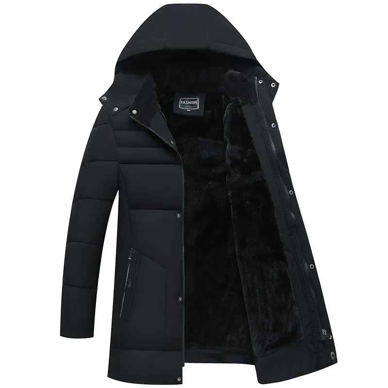 Men Winter Cotton Padded Jacket Thick Warm Parkas Casual Windproof Waterproof Fleece Coats Hooded Plus Velvet Outwear Clothing
Men Winter Cotton Padded Jacket Thick Warm Parkas Casual Windproof Waterproof Fleece Coats Hooded Plus Velvet Outwear Clothing