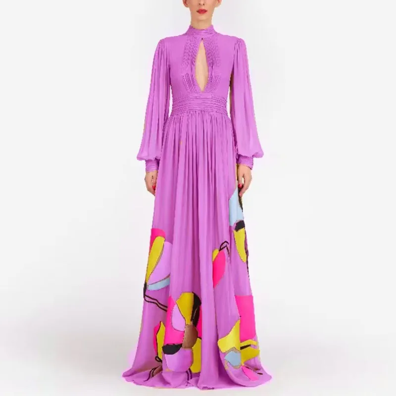 High Quality Runway Designer Dress Women Vintage Elegant Draped Printed Pleated Long Dresses 2023 Chiffon Robe Longue Femmes
High Quality Runway Designer Dress Women Vintage Elegant Draped Printed Pleated Long Dresses 2023 Chiffon Robe Longue Femmes