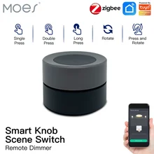 New Tuya ZigBee Smart Knob Switch Wireless Scene Switch Button Controller Battery Powered Automation Scenario Smart Life App
New Tuya ZigBee Smart Knob Switch Wireless Scene Switch Button Controller Battery Powered Automation Scenario Smart Life App