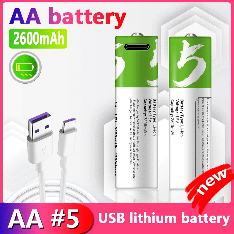 Battery aa 1.5V rechargeable battery aa supports direct charging of C-line Pilas aa USB rechargeable battery aa li-ium batteries 
Battery aa 1.5V rechargeable battery aa supports direct charging of C-line Pilas aa USB rechargeable battery aa li-ium batteries