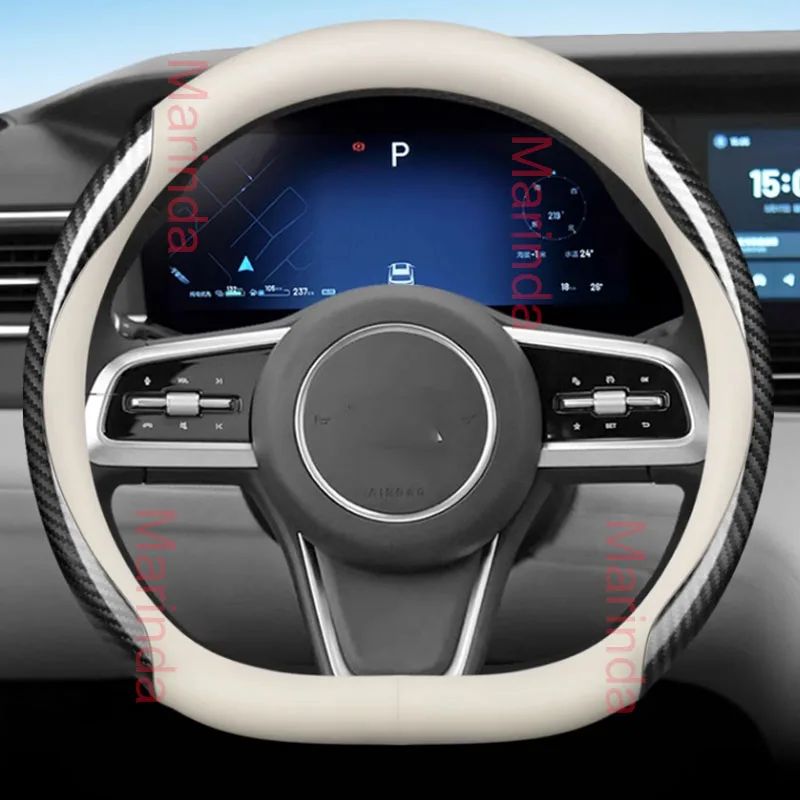 

Car Steering Wheel Cover 38CM for LEADING IDEAL LiXiang One L7 L8 L9 Non-slip Wear-resistant D-Type Sweat Absorbing Accessories