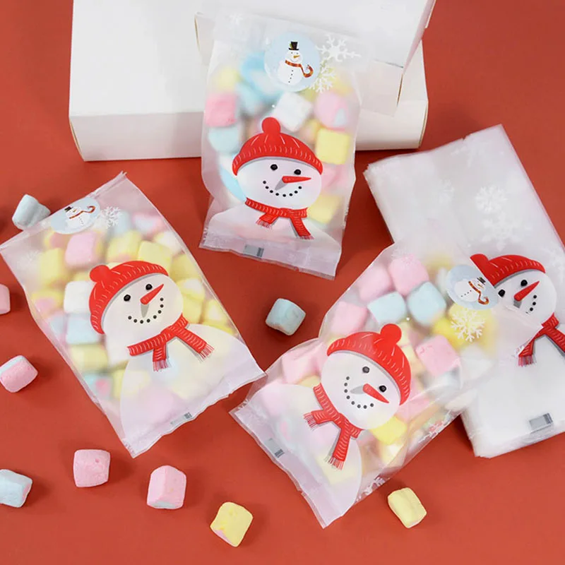 50pcs Christmas Snowman Candy Bags Snowflake Baking Cookie Gifts Packing Clear Plastic Bags For Xmas New Year Party Favors Pouch
50pcs Christmas Snowman Candy Bags Snowflake Baking Cookie Gifts Packing Clear Plastic Bags For Xmas New Year Party Favors Pouch