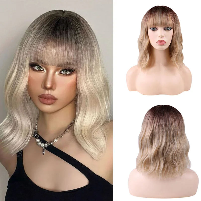 Belle Show Short Curly Bob Synthetic Wigs With Bangs Body Wave Hair Shoulder Length Wigs For Women Cosplay Lolita Natural Hair
Belle Show Short Curly Bob Synthetic Wigs With Bangs Body Wave Hair Shoulder Length Wigs For Women Cosplay Lolita Natural Hair