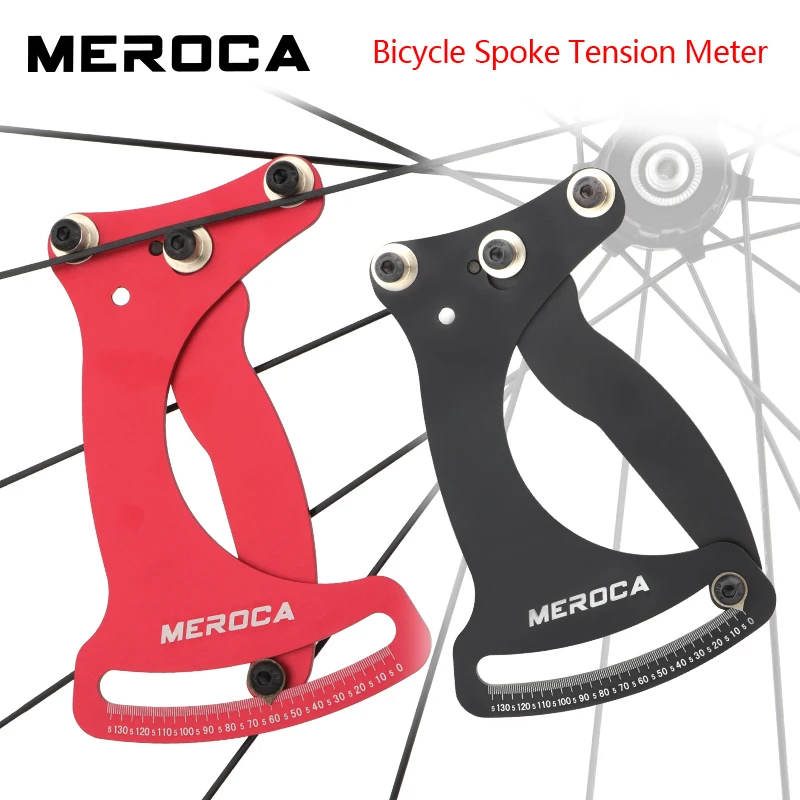 

MEROCA Bicycle Spoke Tension Meter Rim Spoke Wrench Wheel Radius Strength Checker Wheel Wire Correction Tightening Tool