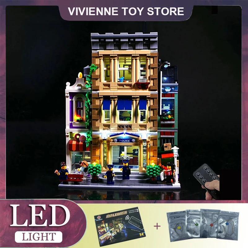 

RC LED Light Kit For LEGO 10278 Police Station Modular Building Blocks Brick Toy（Only LED Light，Without Blocks Model)
