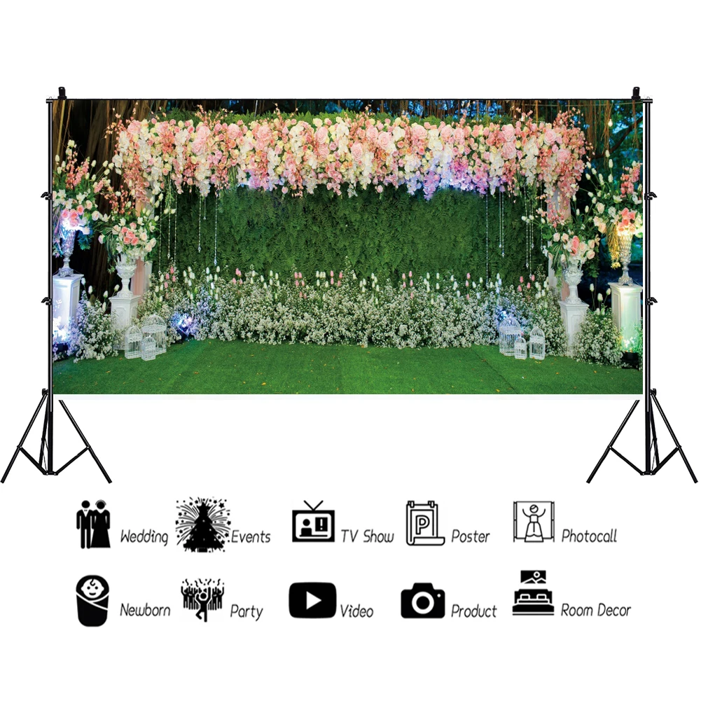 Wedding Birthday Backdrops Photography Flower Wall Bride Baby Shower Photo Photographic Background Anniversary Party Photocall 
Wedding Birthday Backdrops Photography Flower Wall Bride Baby Shower Photo Photographic Background Anniversary Party Photocall