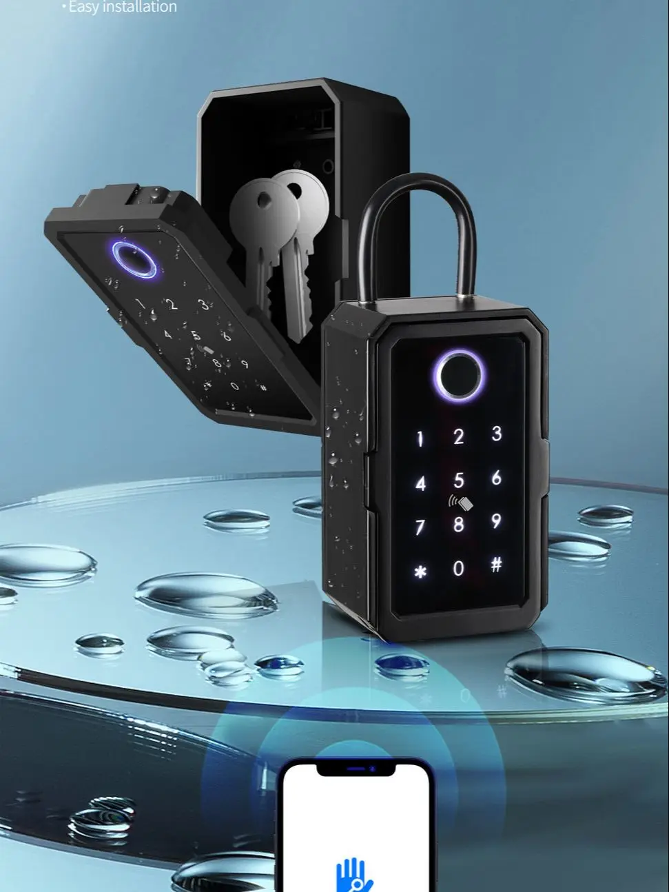 Smart Fingerprint Key Box Bluetooth Password Storage Box Wall Mounted Decoration Key Storage Box OS109FB OS109TYF
Smart Fingerprint Key Box Bluetooth Password Storage Box Wall Mounted Decoration Key Storage Box OS109FB OS109TYF