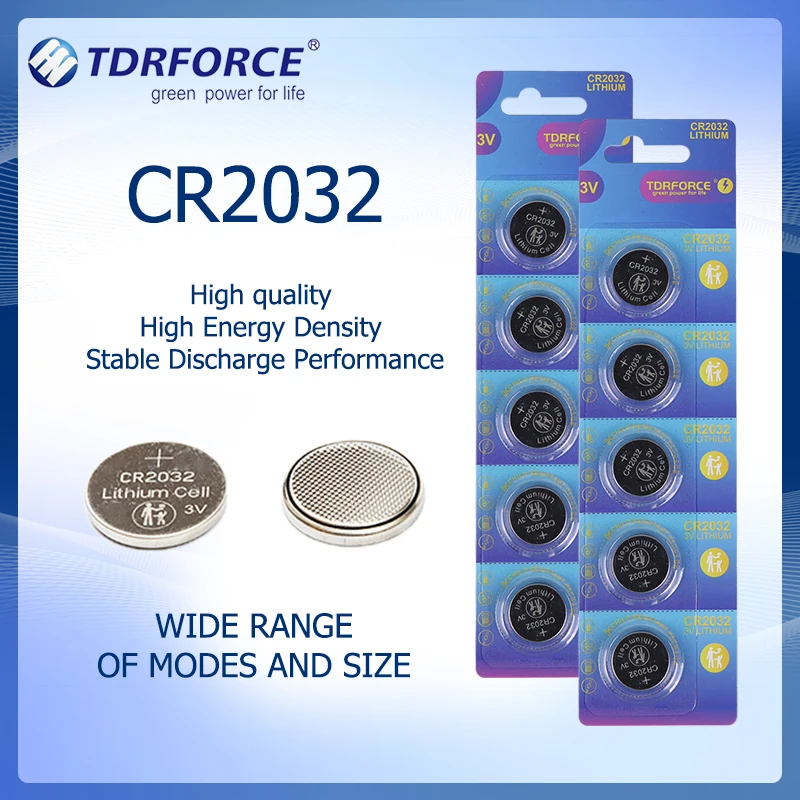 5PCS CR2032 Button Battery 3V Lithium Battery cr2032 200mAh Coin Batteries for Calculator Watch Toy Car Remote Control Coin Cell
5PCS CR2032 Button Battery 3V Lithium Battery cr2032 200mAh Coin Batteries for Calculator Watch Toy Car Remote Control Coin Cell