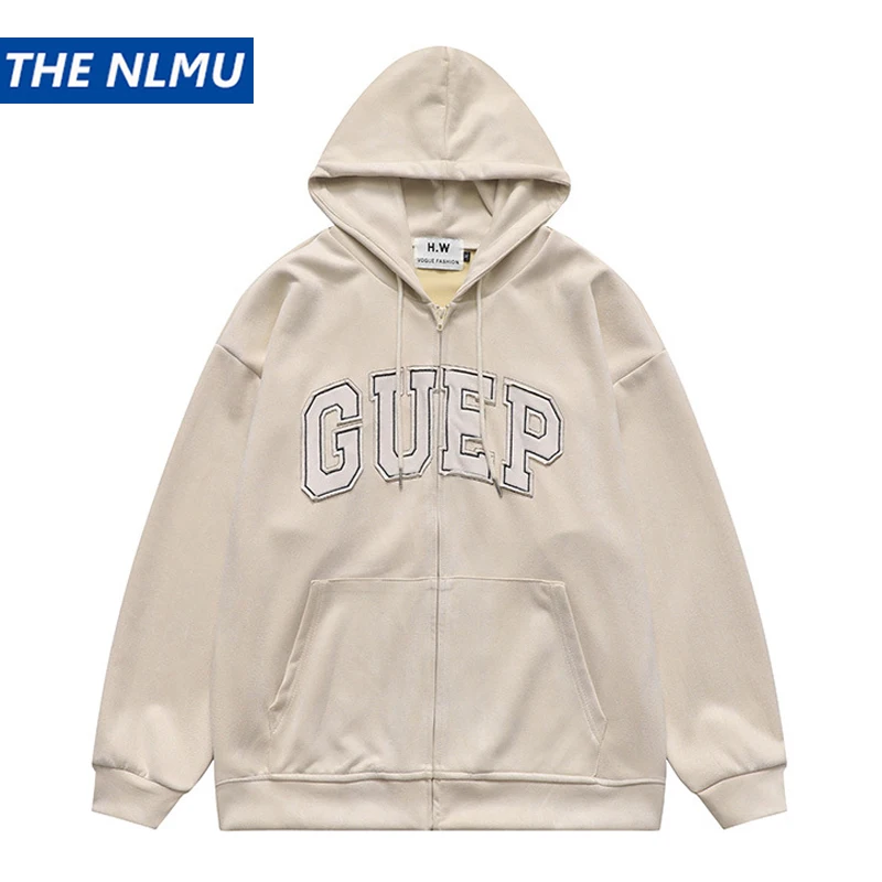 Hip Hop Zip Up Hoodie Jacket Y2K Vintage Embroidered Suede Hoodies 2023 Autumn Retro Casual Loose Sweatshirt Hooded Coat
Hip Hop Zip Up Hoodie Jacket Y2K Vintage Embroidered Suede Hoodies 2023 Autumn Retro Casual Loose Sweatshirt Hooded Coat