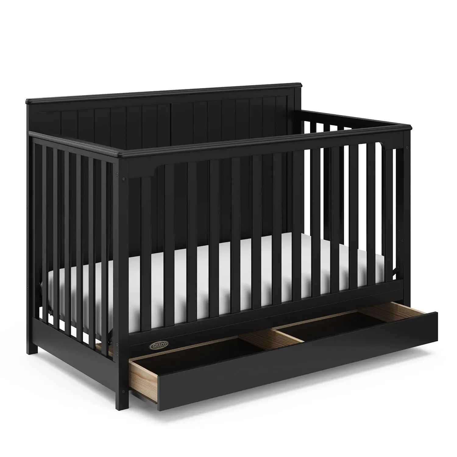 Graco Hadley 5-in-1 Convertible Crib with Drawer (Black) – Combo, Includes Full-Size Nursery Storage, Converts from Baby Crib
Graco Hadley 5-in-1 Convertible Crib with Drawer (Black) – Combo, Includes Full-Size Nursery Storage, Converts from Baby Crib