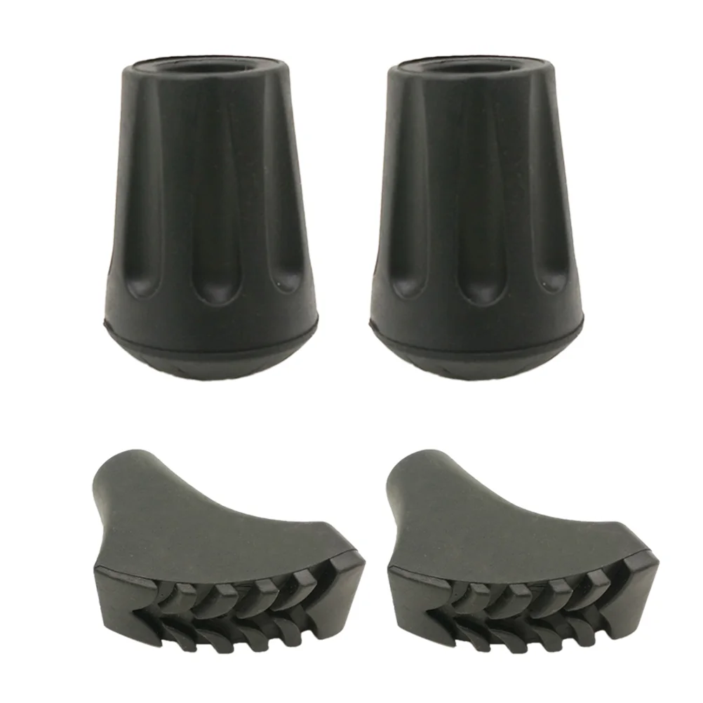 4 Pcs Replacement Rubber Tips Set For Trekking Poles Heavy Duty Thickened Pole Tip Protectors Absorbing Adds Grip And Traction 
4 Pcs Replacement Rubber Tips Set For Trekking Poles Heavy Duty Thickened Pole Tip Protectors Absorbing Adds Grip And Traction