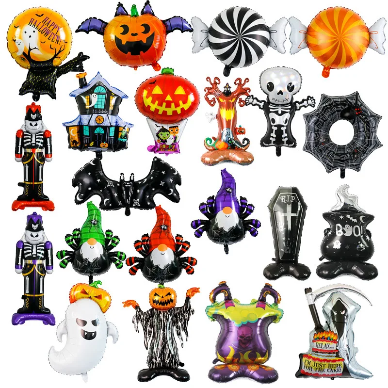 Halloween Aluminum Film Balloon Pumpkin Skeleton Bat Ghost Shape Balloon Ghost Festival Party Scene Layout
Halloween Aluminum Film Balloon Pumpkin Skeleton Bat Ghost Shape Balloon Ghost Festival Party Scene Layout