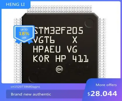 100% NEW Free shipping STM32F205VGT6 STM32F205VGT7 STM32F205VGT6TR QFP100
100% NEW Free shipping STM32F205VGT6 STM32F205VGT7 STM32F205VGT6TR QFP100